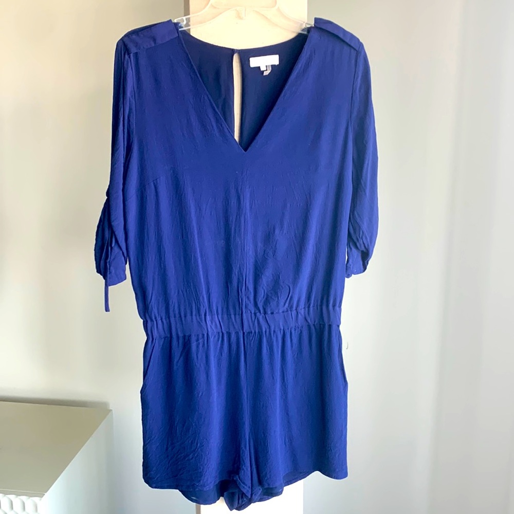 Blue short romper